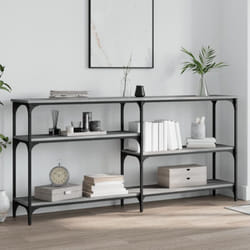 Tavolo Consolle Grigio Sonoma 160x29x75 cm in Legno Multistrato Vidaxl 63826