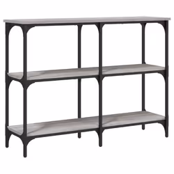 Tavolo Consolle Grigio Sonoma 100x29x75 cm in Legno Multistratocod mxl 131260 - Vista aggiuntiva 2