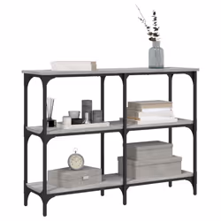 Tavolo Consolle Grigio Sonoma 100x29x75 cm in Legno Multistratocod mxl 131260 - Vista aggiuntiva 3