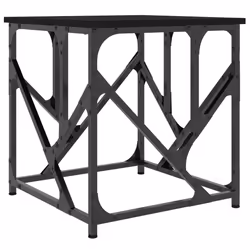 Tavolino da Salotto Nero 45x45x47,5 cm in Legno Multistratocod mxl 131296 - Vista aggiuntiva 2