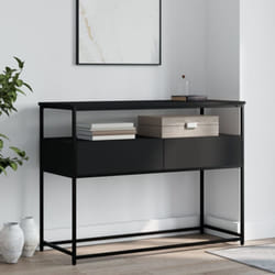 Tavolino Consolle Nero 100x40x75 cm in Legno Multistrato Vidaxl 28871