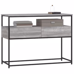 Tavolino Consolle Grigio Sonoma 100x40x75cm Legno Multistratocod mxl 83457
