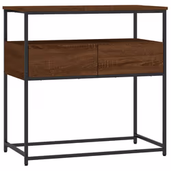 Tavolino Consolle Rovere Marrone 75x40x75cm Legno Multistratocod mxl 107398