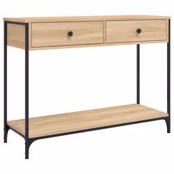 vidaXL Tavolino Consolle Rovere Sonoma 100x34,5x75cm Legno Multistrato - Vista aggiuntiva 2