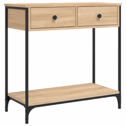 Tavolino Consolle Rovere Sonoma 75x34,5x75cm Legno Multistratocod mxl 131337
