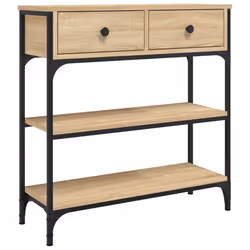 Tavolino Consolle Rovere Sonoma 72,5x25x75cm Legno Multistratocod mxl 107379 - Vista aggiuntiva 2