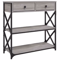 Tavolino Consolle Grigio Sonoma 75x28x75 cm Legno Multistratocod mxl 83445 - Vista aggiuntiva 2