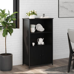 Credenza Nera 62x32x103,5 cm in Legno Multistratocod mxl 83461