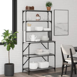 Scaffale Cucina 6 Ripiani Grigio Sonoma 90x40x180cm Multistrato Vidaxl 62450