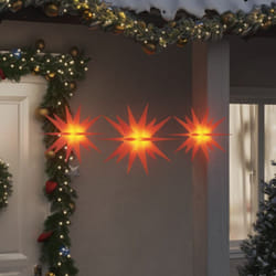 Vidaxl - Luci di Natale con led 3 pz Pieghevoli Rosse 61216