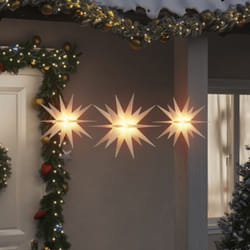 Vidaxl - Luci di Natale con led 3 pz Pieghevoli Bianche 71820