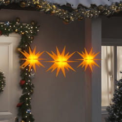 Vidaxl - Luci di Natale con led 3 pz Pieghevoli Gialle 70827
