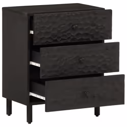 VidaXL 356828 comodino Nero