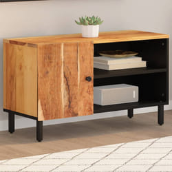 vidaXL Mobile Porta TV 80x33x46 cm in Legno Massello di Acacia