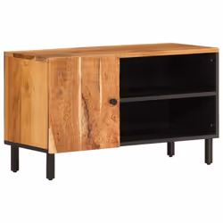 vidaXL Mobile Porta TV 80x33x46 cm in Legno Massello di Acacia - Vista aggiuntiva 2