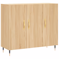 vidaXL Credenza Rovere Sonoma 90x34x80 cm in Legno Multistrato - Vista aggiuntiva 2