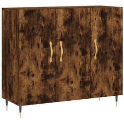 Vidaxl - Credenza Rovere Fumo 90x34x80 cm in Legno Multistrato