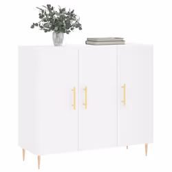 Credenza Bianca 90x34x80 cm in Legno Multistratocod mxl 126917 - Vista aggiuntiva 3