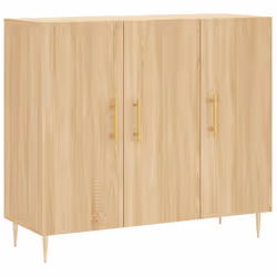Credenza Rovere Sonoma 90x34x80 cm in Legno Multistratocod mxl 104453 - Vista aggiuntiva 2