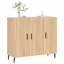 vidaXL Credenza Rovere Sonoma 90x34x80 cm in Legno Multistrato - Vista aggiuntiva 3