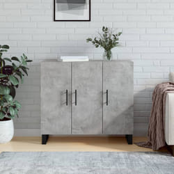 Credenza Grigio Cemento 90x34x80 cm in Legno Multistratocod mxl 127961