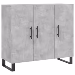 Credenza Grigio Cemento 90x34x80 cm in Legno Multistratocod mxl 127961