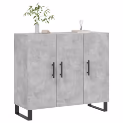 Credenza Grigio Cemento 90x34x80 cm in Legno Multistratocod mxl 127961