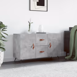 Credenza Grigio Cemento 100x36x60 cm in Legno Multistratocod mxl 104446