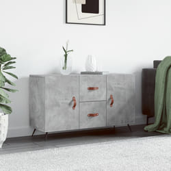 Credenza Grigio Cemento 100x36x60 cm in Legno Multistratocod mxl 104446