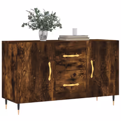 Credenza Rovere Fumo 100x36x60 cm in Legno Multistratocod mxl 87836 - Vista aggiuntiva 3