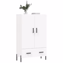 vidaXL Credenza Bianca 69,5x31x115 cm in Legno Multistrato - Vista aggiuntiva 3
