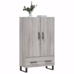 Credenza Grigio Sonoma 69,5x31x115 cm in Legno Multistratocod mxl 128766 - Vista aggiuntiva 3