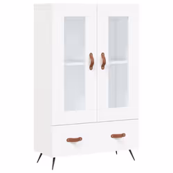 Credenza Bianca 69,5x31x115 cm in Legno Multistratocod mxl 102950 - Vista aggiuntiva 2