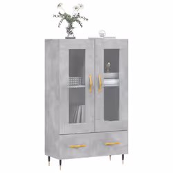 Credenza Grigio Cemento 69,5x31x115 cm in Legno Multistratocod mxl 103947