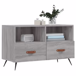 Mobile Porta TV Grigio Sonoma 80x36x50 cm in Legno Multistratocod mxl 105333 - Vista aggiuntiva 3