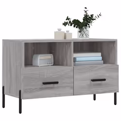 Mobile Porta TV Grigio Sonoma 80x36x50 cm in Legno Multistratocod mxl 104811 - Vista aggiuntiva 3