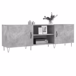 Mobile Porta TV Grigio Cemento 150x30x50cm in Legno Multistratocod mxl 127992