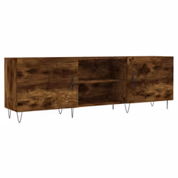 vidaXL Mobile Porta TV Rovere Fumo 150x30x50 cm in Legno Multistrato - Vista aggiuntiva 2