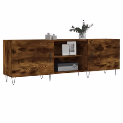 vidaXL Mobile Porta TV Rovere Fumo 150x30x50 cm in Legno Multistrato - Vista aggiuntiva 3