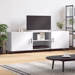 Mobile Porta TV Bianco 150x30x50 cm in Legno Multistratocod mxl 103530