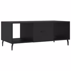 Tavolino da Salotto Nero 102x50x40 cm in Legno Multistratocod mxl 103092 - Vista aggiuntiva 2