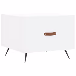 vidaXL Tavolino da Salotto Bianco 50x50x40 cm in Legno Multistrato - Vista aggiuntiva 2