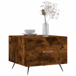 Tavolino da Salotto Rovere Fumo 50x50x40 cm Legno Multistratocod mxl 81565 - Vista aggiuntiva 3