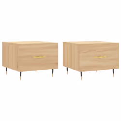 Tavolini Salotto 2pz Rovere Sonoma 50x50x40cm Legno Multistratocod mxl 104061 - Vista aggiuntiva 2