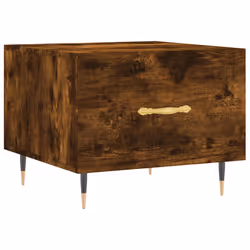 vidaXL Tavolino da Salotto Rovere Fumo 50x50x40 cm Legno Multistrato - Vista aggiuntiva 2