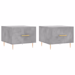 Tavolini Salotto 2pz Grigio Cemento 50x50x40 Legno Multistratocod mxl 127903 - Vista aggiuntiva 2