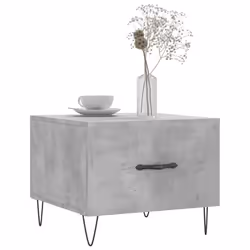 Tavolino Salotto Grigio Cemento 50x50x40 cm Legno Multistratocod mxl 104402