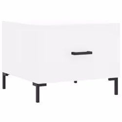 Tavolino da Salotto Bianco 50x50x40 cm in Legno Multistratocod mxl 79819 - Vista aggiuntiva 2