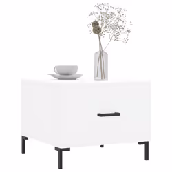 Tavolini da Salotto 2 pz Bianchi 50x50x40 cm Legno Multistratocod mxl 103346 - Vista aggiuntiva 3