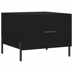 Tavolino da Salotto Nero 50x50x40 cm in Legno Multistratocod mxl 127337 - Vista aggiuntiva 2